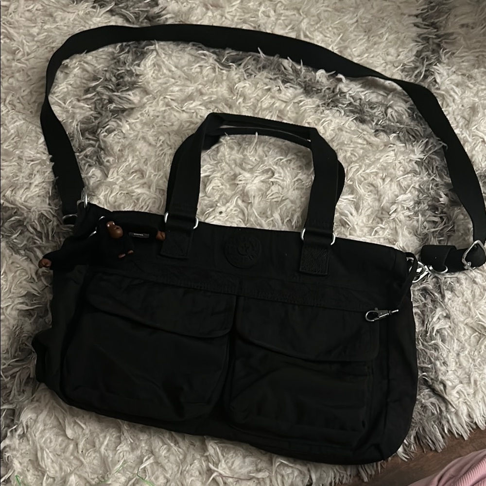 Kipling Black Crossbody Bag with Adjustable Strap